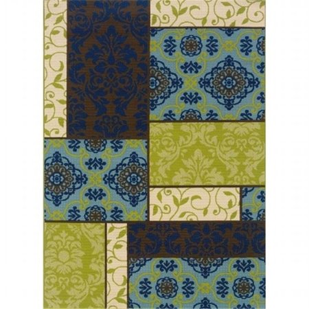 SPHINX BY ORIENTAL WEAVERS Oriental Weavers Caspian 3066V 2x4  Rectangle - Brown/ Blue-Polypropylene C3066V055115ST